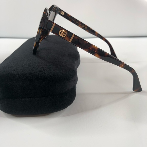 Gucci Authentic Women's Cat-Eye Sunglasses in Tortoise & Havana/Brown ~ BNIB! - Picture 4 of 7